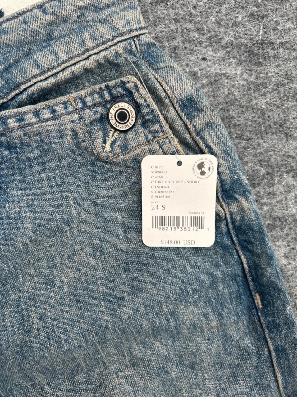 We The Free Women’s Perfect Storm Flare Jeans Light ht Blue Wash Size 24 S New - Picture 7 of 11